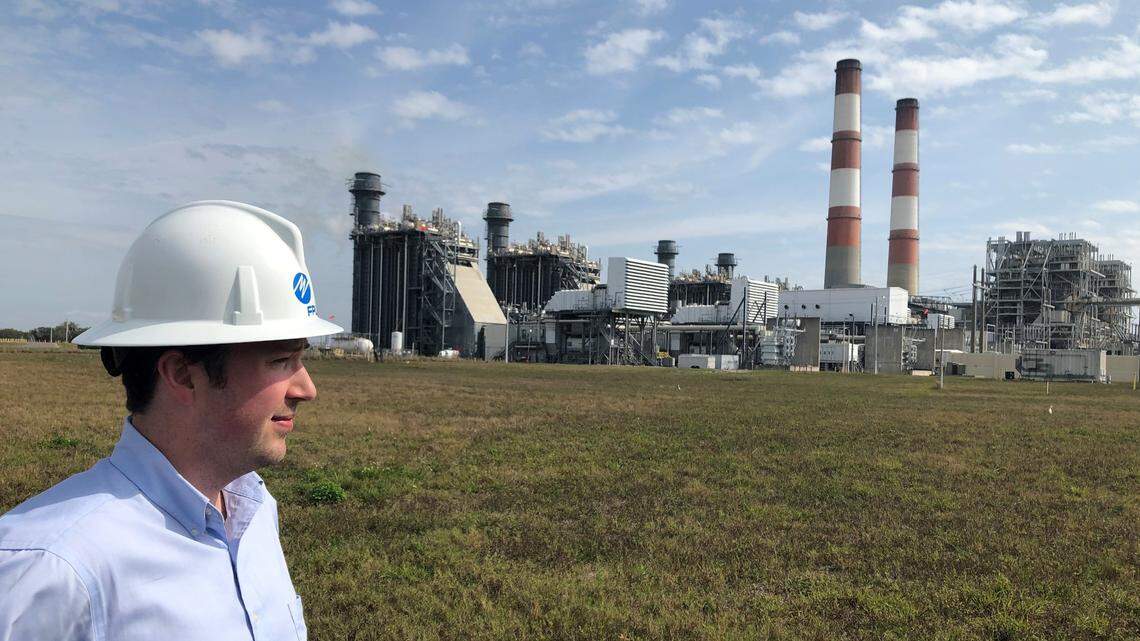 FPL plans to soon have six solar energy sites in Manatee County. The company has not shared its plans for its gas-powered plant in Parrish, shown above in a photo from 2/25/2020.