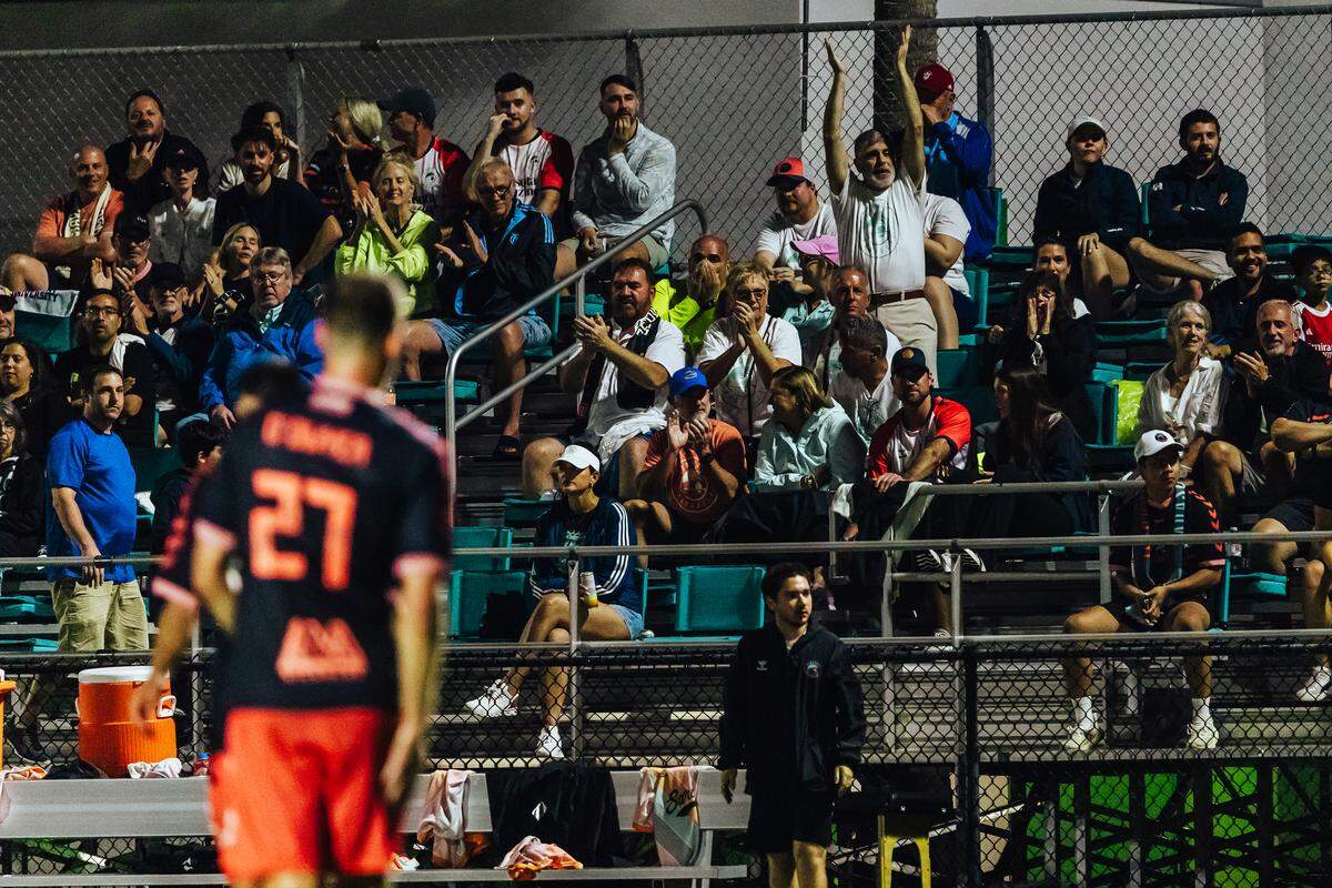 Fans watch the action as Sarasota Paradise plays against Athletic Club Boise Saturday at the Premier Sports Campus at Lakewood Ranch.