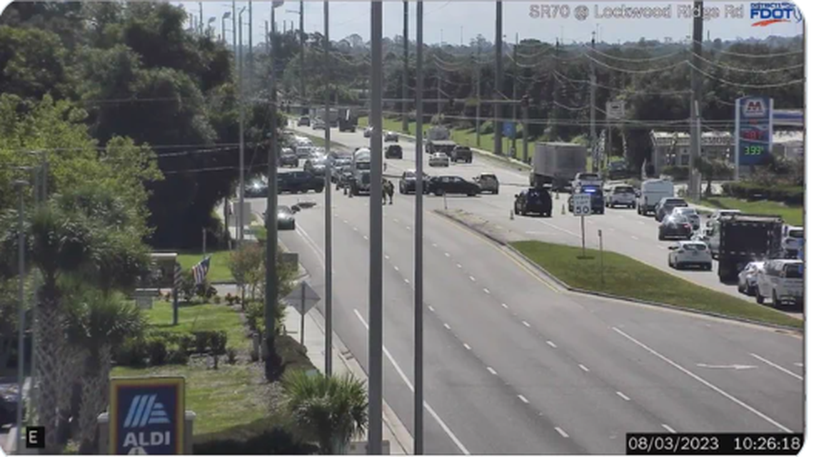 Lanes reopen after car hits motorcycle on State Road 70 near Bradenton