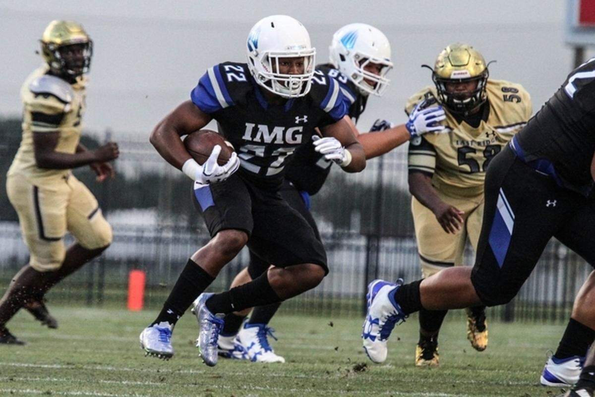 Noah Cain forms a fearsome rushing attack for IMG Academy along with Trey Sanders. The two highly recruited prospects are back for another season with the Ascenders.