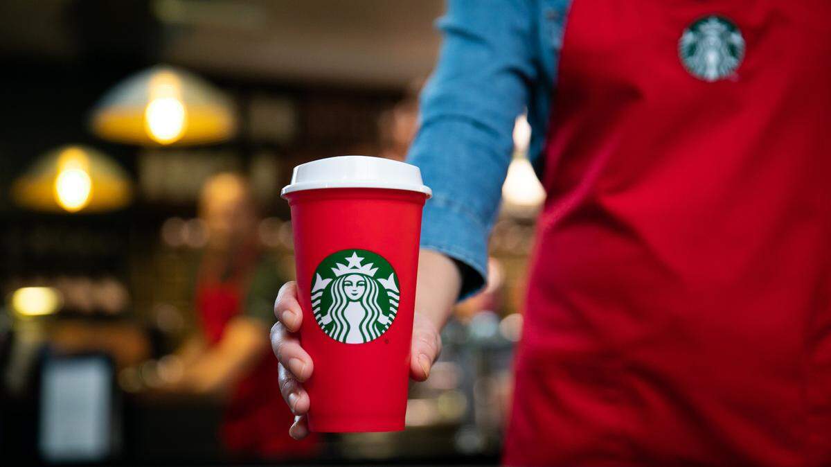 Starbucks 2018 Holiday Cups shown on Thursday, October 25, 2018 in Seattle.
