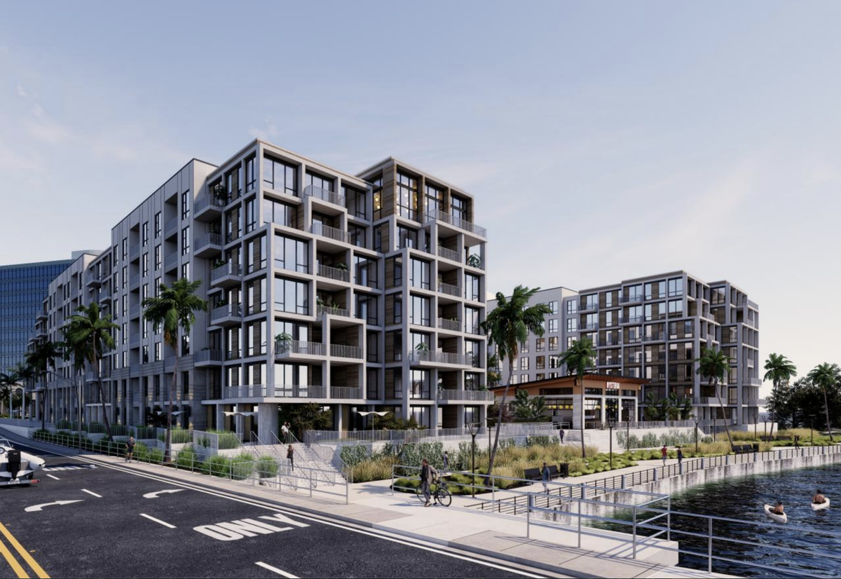 A rendering of the proposed mixed-use development at 500 15th St. West, Bradenton, near the Wares Creek neighborhood.