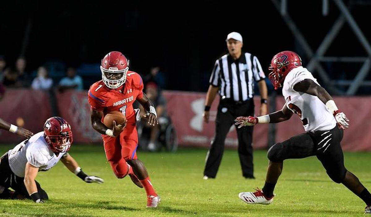 Running back Keyon Fordham and the Manatee Hurricanes will open the Class 8A postseason at Kissimmee Osceola.