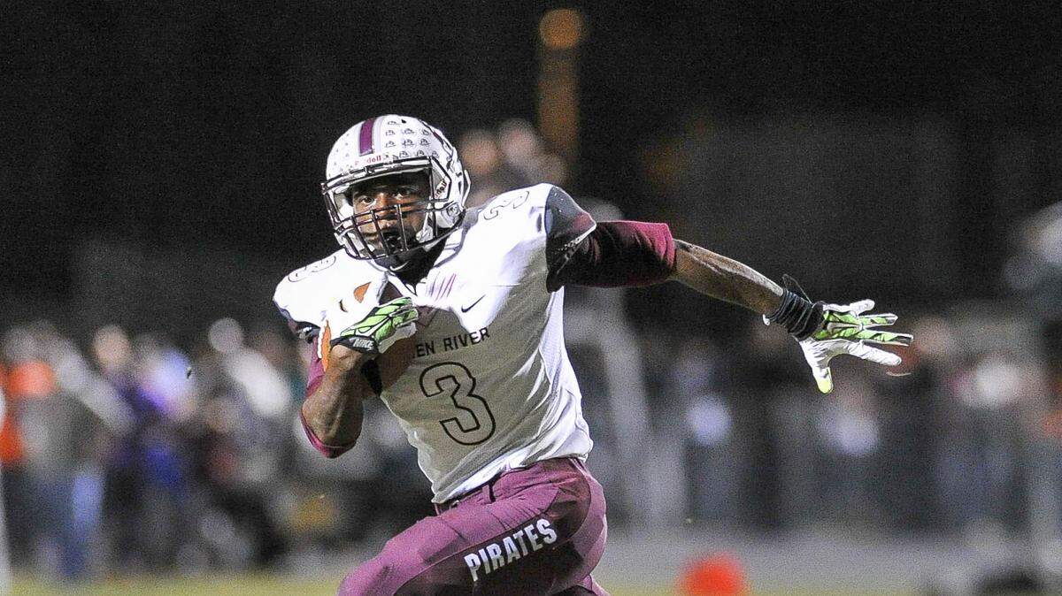 Braden River Running back Jaylin Austin drives for a first down Friday in a 17-7 region final win over Plant City.