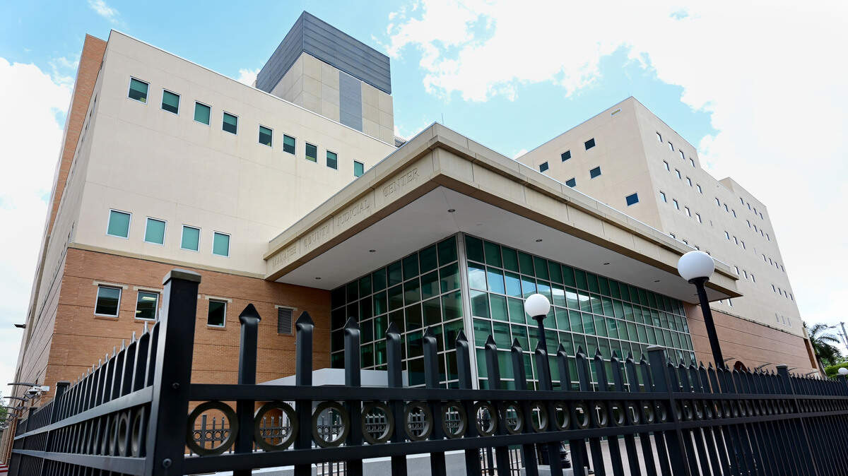 Manatee County Judicial Center, 1005 Manatee Avenue West, April 2, 2026.