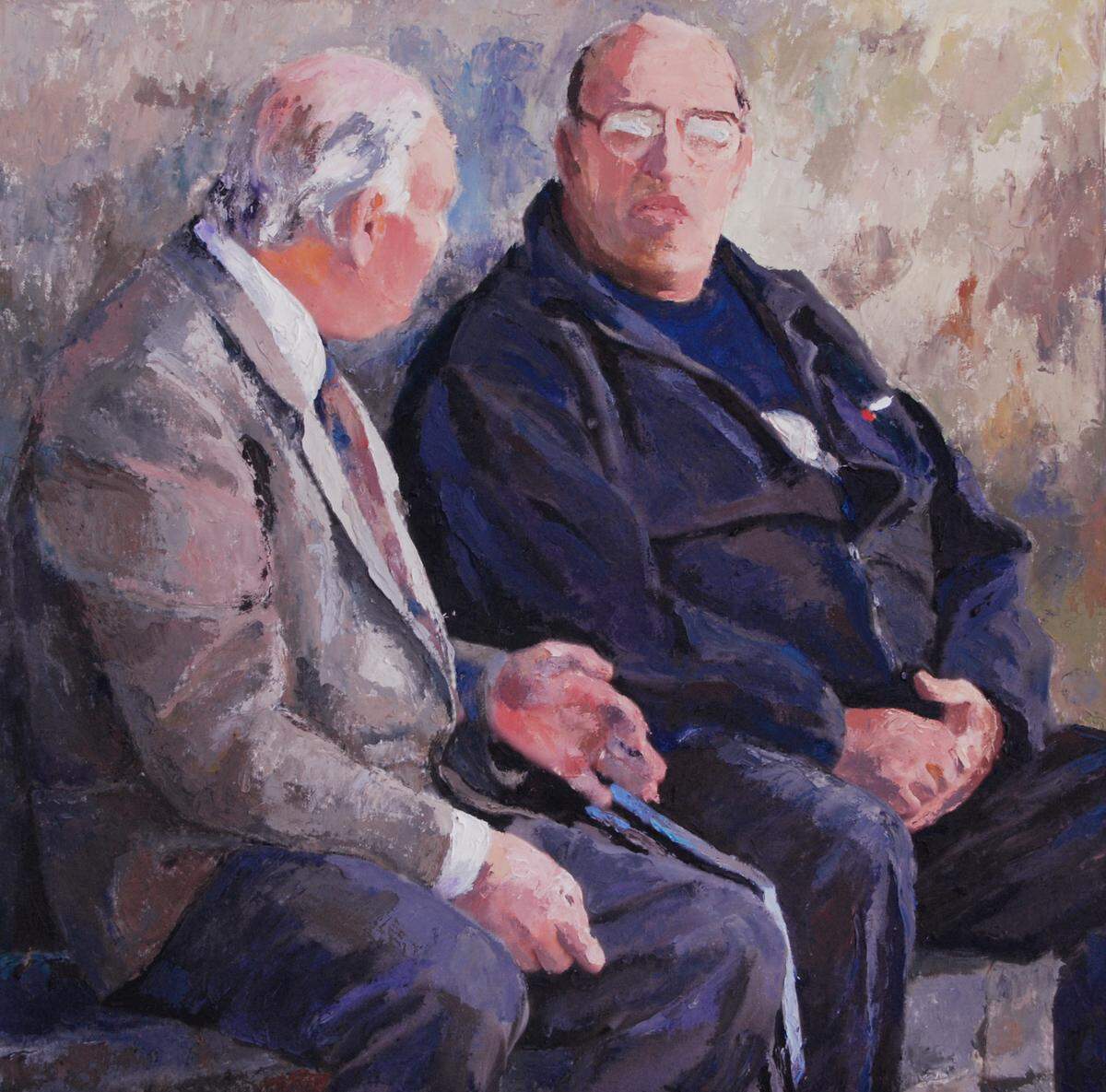 “Taomina Talks” by Marjorie Sayer, one of the pieces on display during ArtCenter Manatee’s exhibition of Women Contemporary Artists.