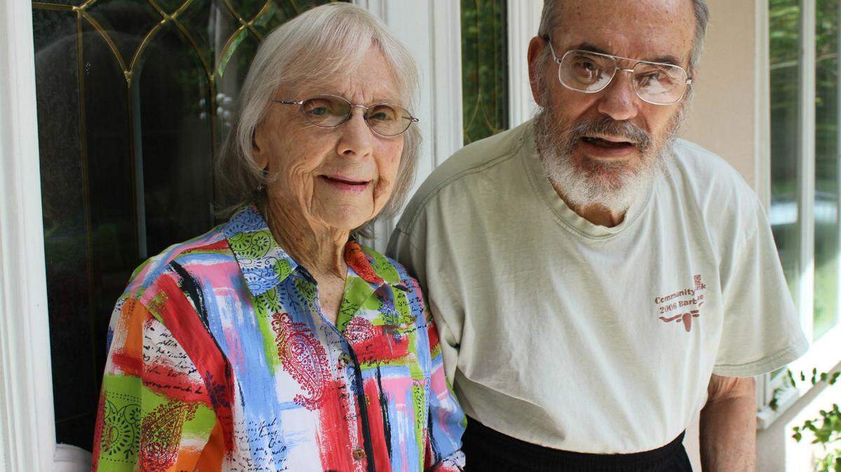 10/22/2014-- Dr. Joe Newhall, who delivered thousands of Bradenton babies and volunteered to work in the jungles of Burma treating patients in the 1960s, has died at 92. He is shown with his wife, Sue at their Bradenton home in 2014.