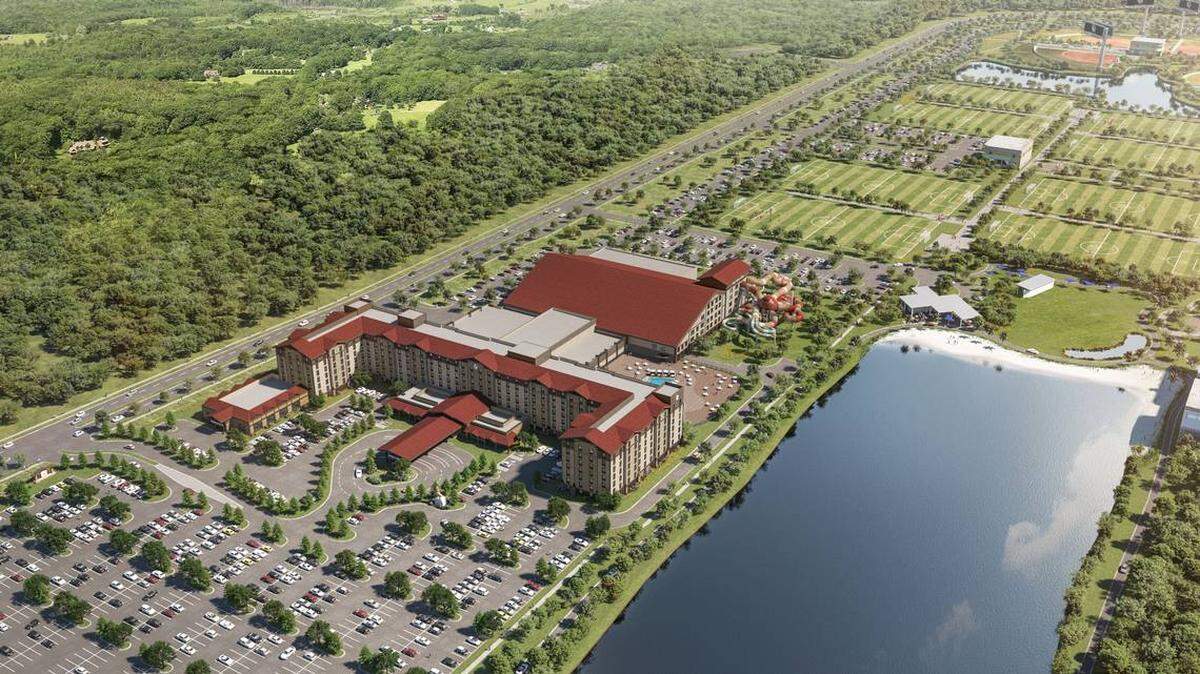 Great Wolf Resort in Naples will have a 100,000-square-foot indoor waterpark, heated to 84 degrees with a variety of body slides, tube slides, raft rides, activity pools and splash areas for toddlers and teens to parents and grandparents.