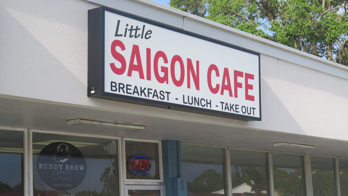 The tofu bahn mi sandwich on homemade bread is a great option for vegan and vegetarian eating at Little Saigon Cafe in Bradenton.