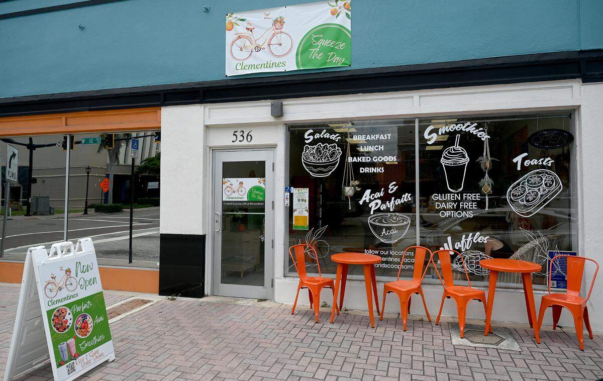 Clementine’s in downtown Bradenton specializes in natural, plant-based food with ingredients that are locally sourced, shown here on June 11, 2025.