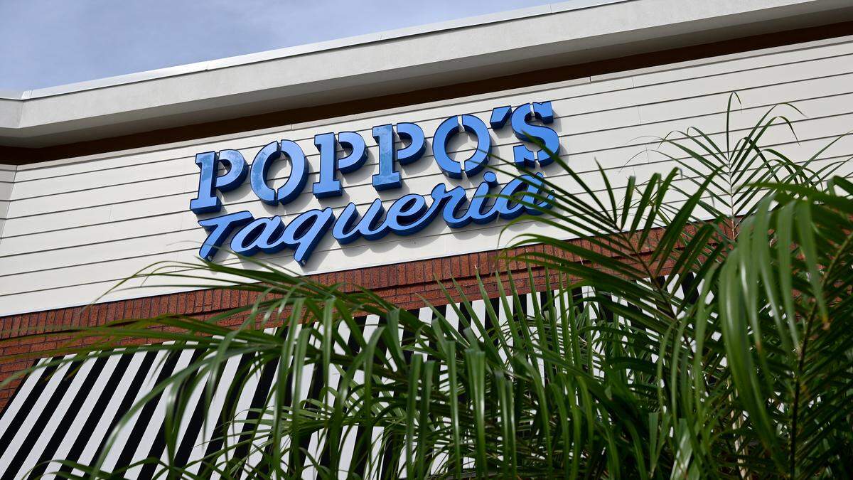 Poppo’s Taqueria announced that it will open a new restaurant location in the Market Walk at North River Ranch shopping plaza this winter. Poppo’s Taqueria at 6777 Manatee Ave. W., Bradenton, is pictured on Sept. 22, 2025.