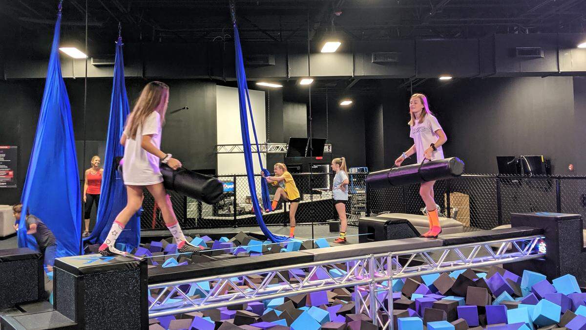 The “Battle Beam” at DEFY Bradenton is a fun way to face off with a friend.