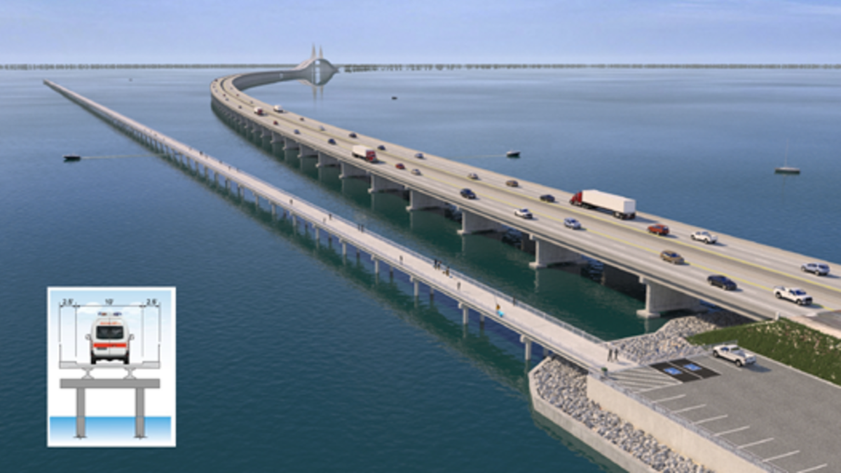 Gov. Ron DeSantis announced updates to Florida’s Sunshine Skyway Fishing Piers. A new pier will be built on the Manatee County side, and the existing Pinellas County side will be improved and extended.
