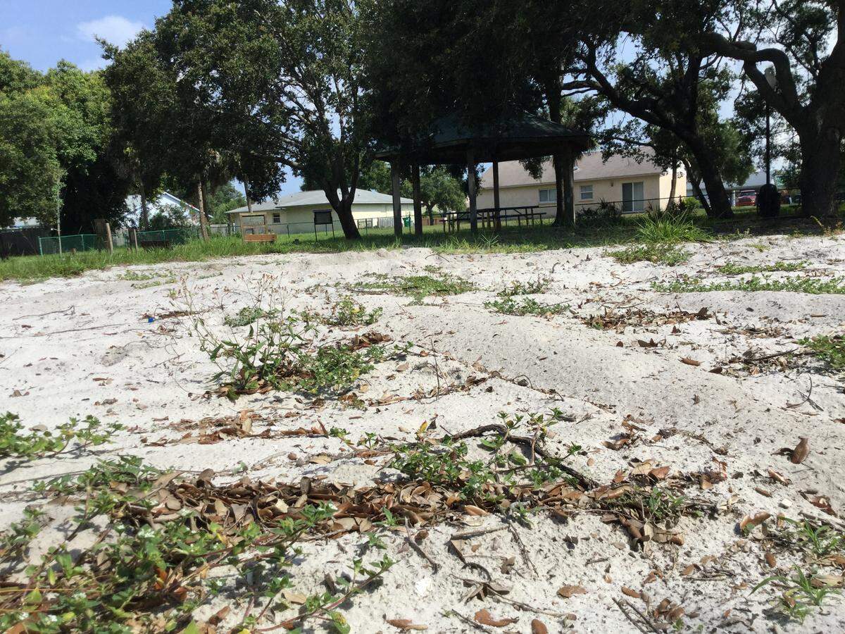 Palmetto removed damaged and dilapidated playground equipment from Hydrant Park years ago, but with half-cent sales tax dollars, will put in $100,000 to rebuild Hydrant Park.