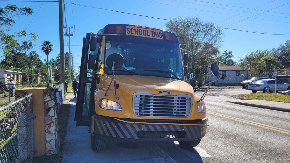 Two school buses were shot with a BB or pellet gun on Tuesday, Jan. 17, 2023.