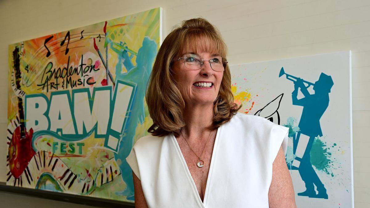 Karen Corbin, Executive Director of Realize Bradenton on March 13, 2026. Corbin says there will be lots to see and do at during the second annual BAM!Fest at the Bradenton Riverwalk on Saturday, March 28, 2026.