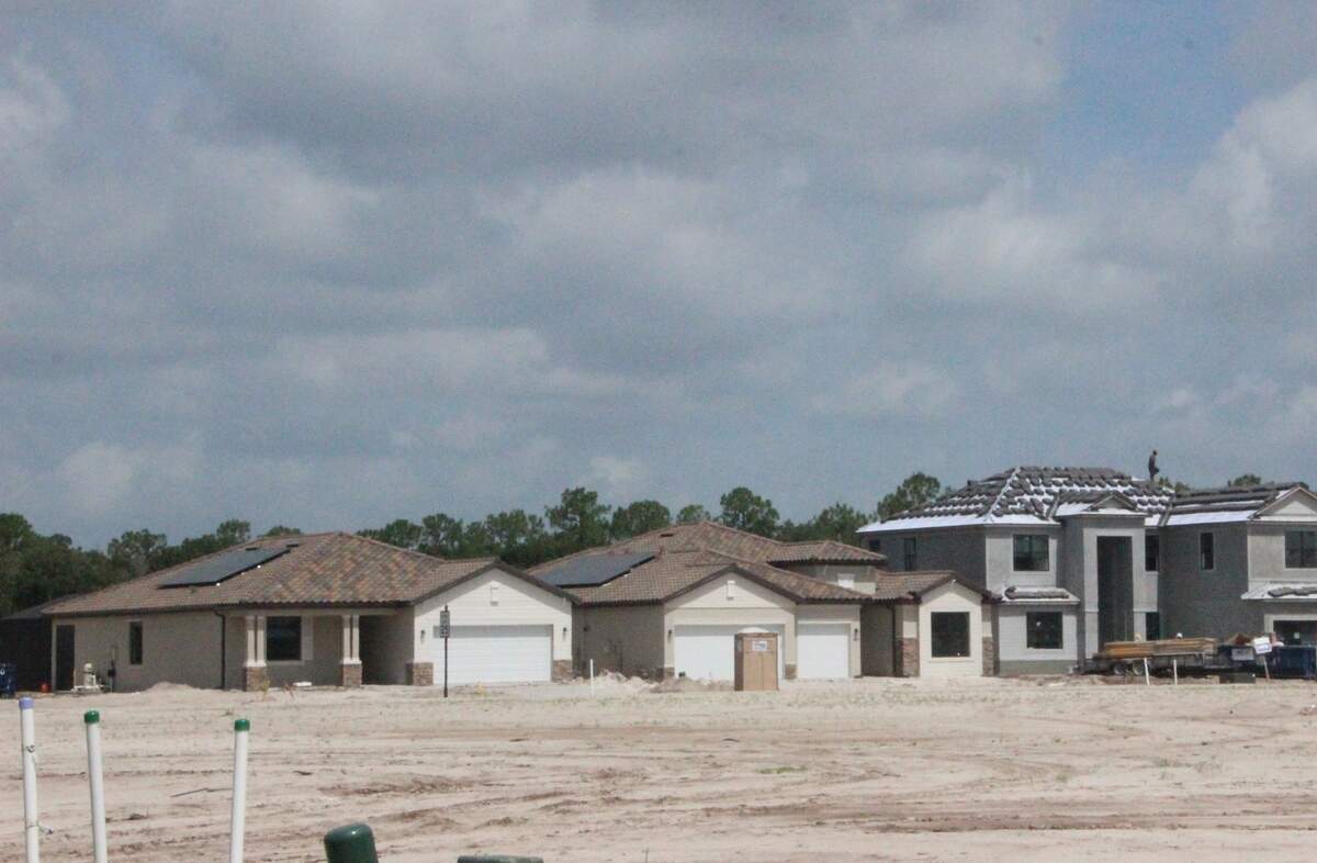 Solar panels have been installed on the first two of 500 planned single family homes at Polo Run in Lakewood Ranch.