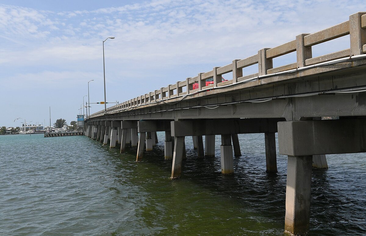 The Florida Department of Transportation announced the results of its project development and environment study, or PD&E, that recommended the Cortez Bridge become a 65-foot fixed span bridge. Here motorists wait Monday afternoon as the drawbridge lets a boat pass.