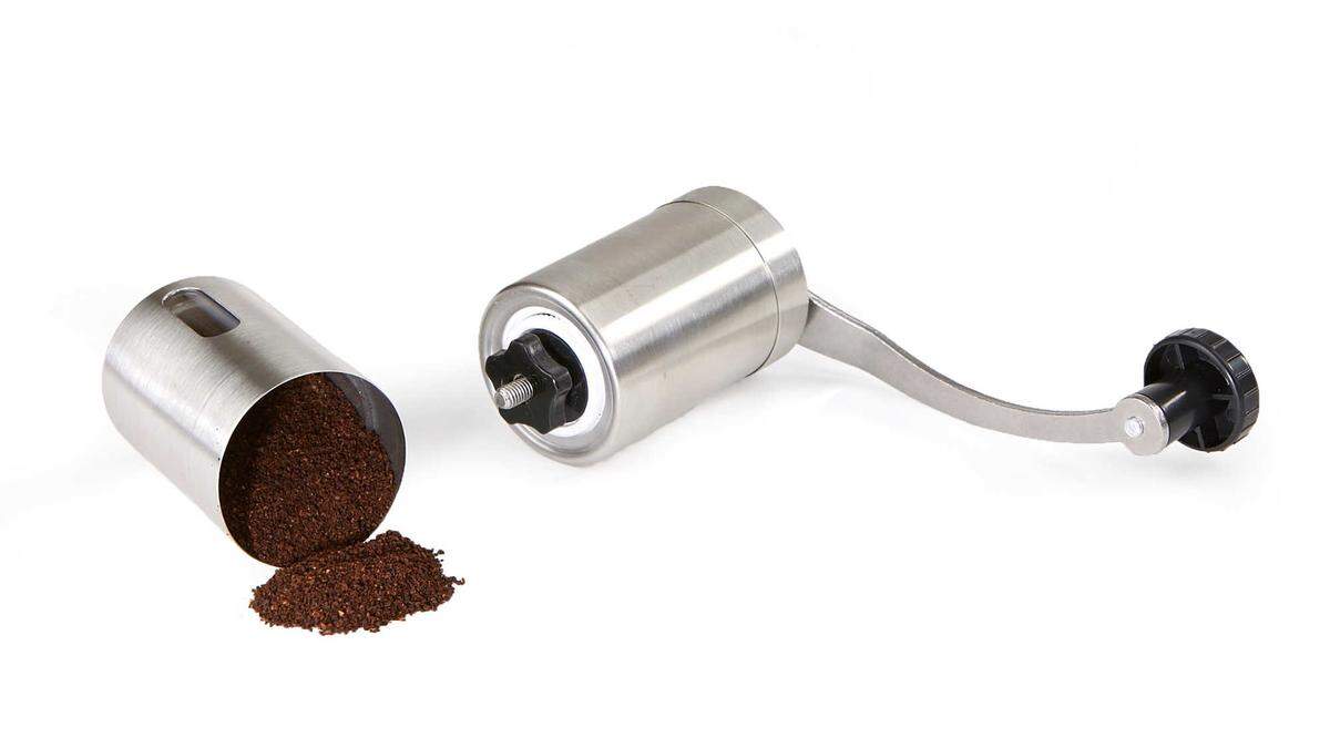 A manual coffee grinder like this one from Bed, Bath and Beyond comes in handy when electricity is out.