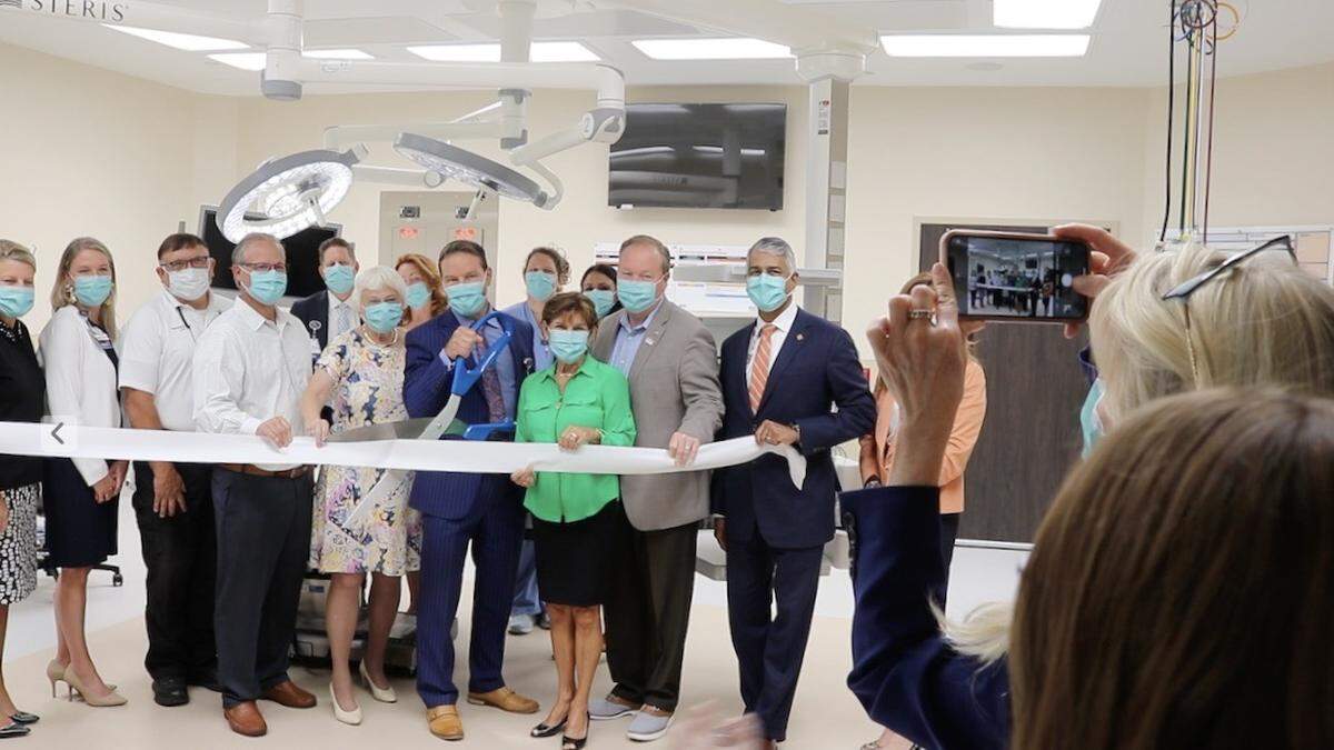 Bradenton’s HCA Florida Blake Hospital celebrated the completion of a $30 million surgical unit and burn unit expansion on June 2, 2022, with a ribbon-cutting ceremony.