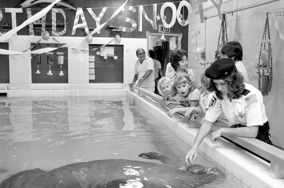 Snooty celebrates his birthday in 1979.