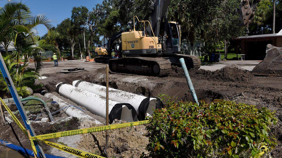 08/12/21—Drainage improvement projects in Rubonia are coming along, making a noticeable difference to some residents in the community.