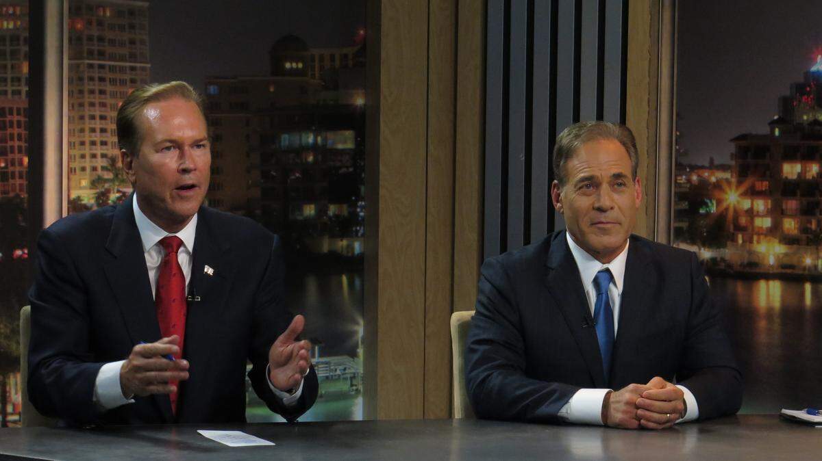 Congressman Vern Buchanan (left) narrowly defeated his Democrat challenger, David Shapiro. The race was decided by just 9 percent, making it one of Buchanan’s tightest races since he was elected in 2006.