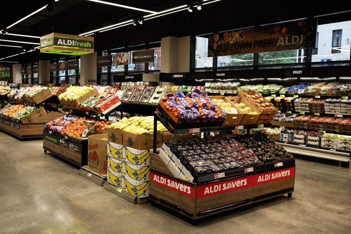 Discount grocer Aldi (like this file photo from Florida’s Manatee County) is converting several of its acquired Winn-Dixie stores in South Florida to Aldis in early 2025.