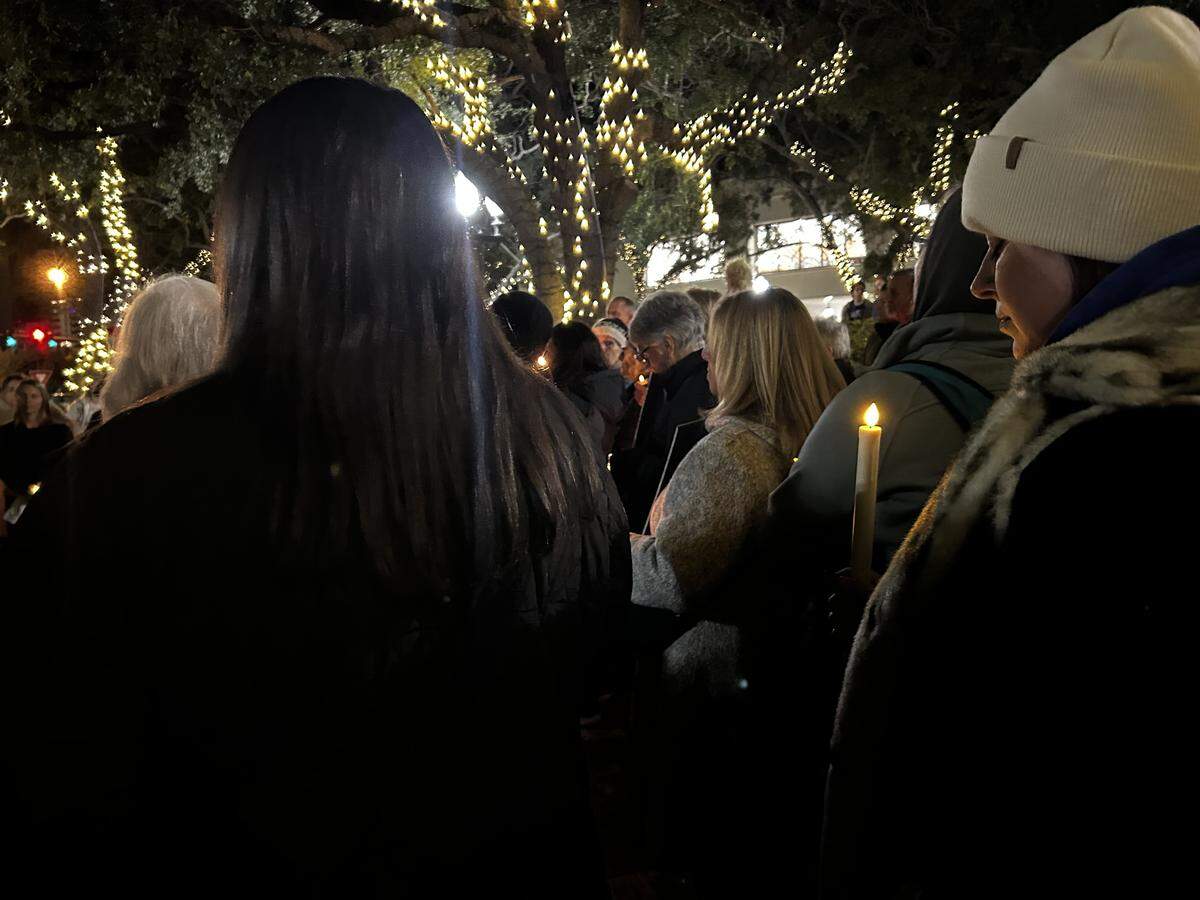Sarasota community members gathered at a prayer vigil for Alex Pretti, a Minneapolis man who was shot and killed by Customs and Border Protection agents in January.