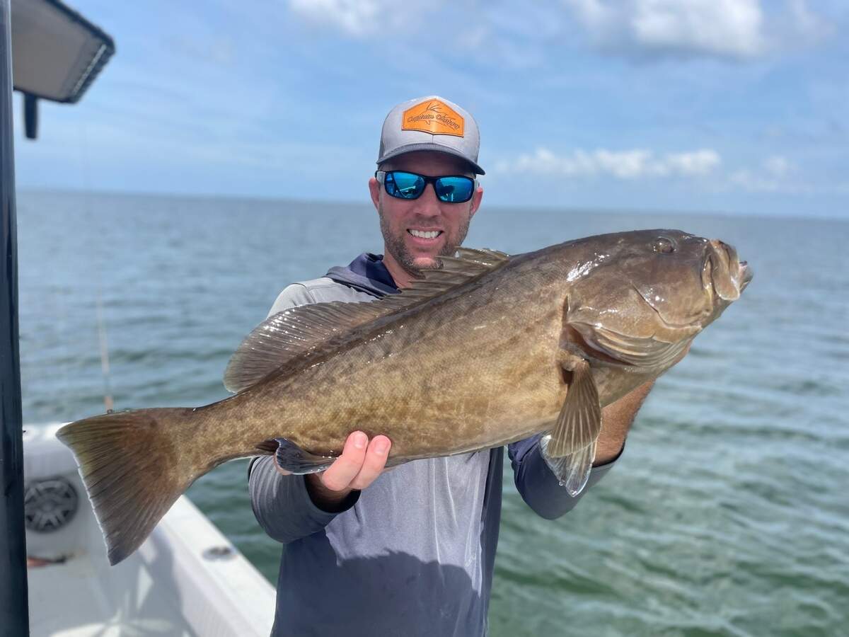 Jon Chapman poses with a gag grouper caught while fishing in Tampa Bay. Local fishermen have complained that the Gulf of Mexico’s gag grouper season, which lasts about two weeks, is too short.
