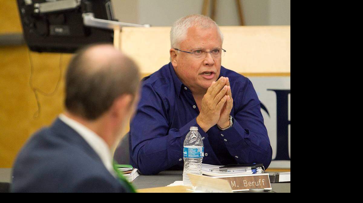 Carlos Beruff attends a State College of Florida board meeting in September 2015.