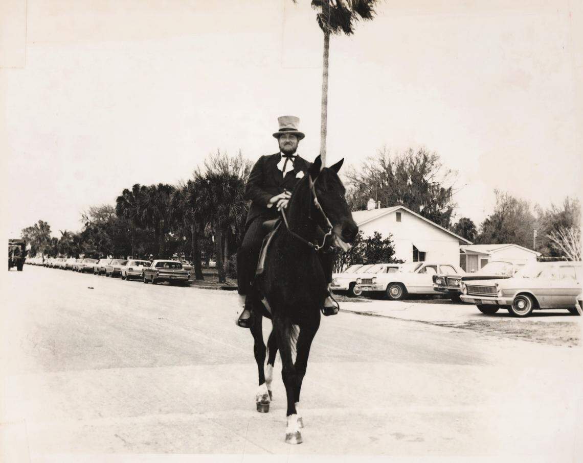 Ken Burton Sr. in 1968 in the Palmetto Centennial Parade.