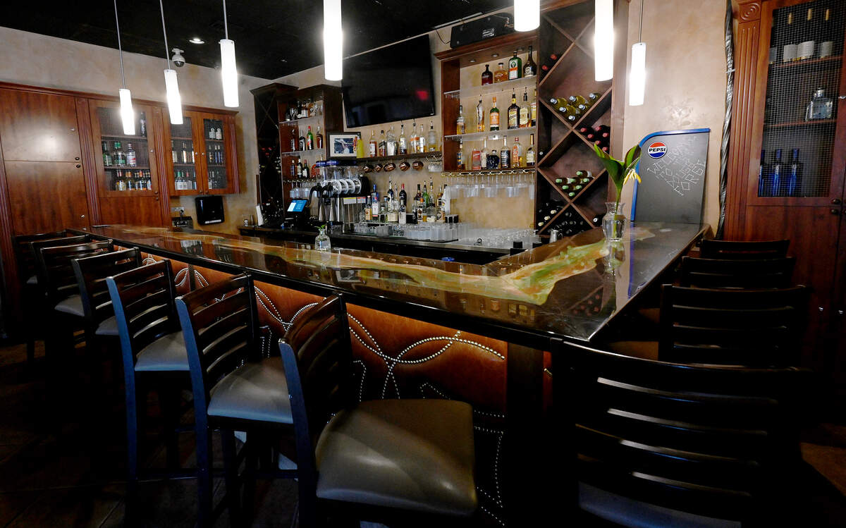 The bar at the Dough Forge at 515 27th Street East, Bradenton on September 30, 2025. 