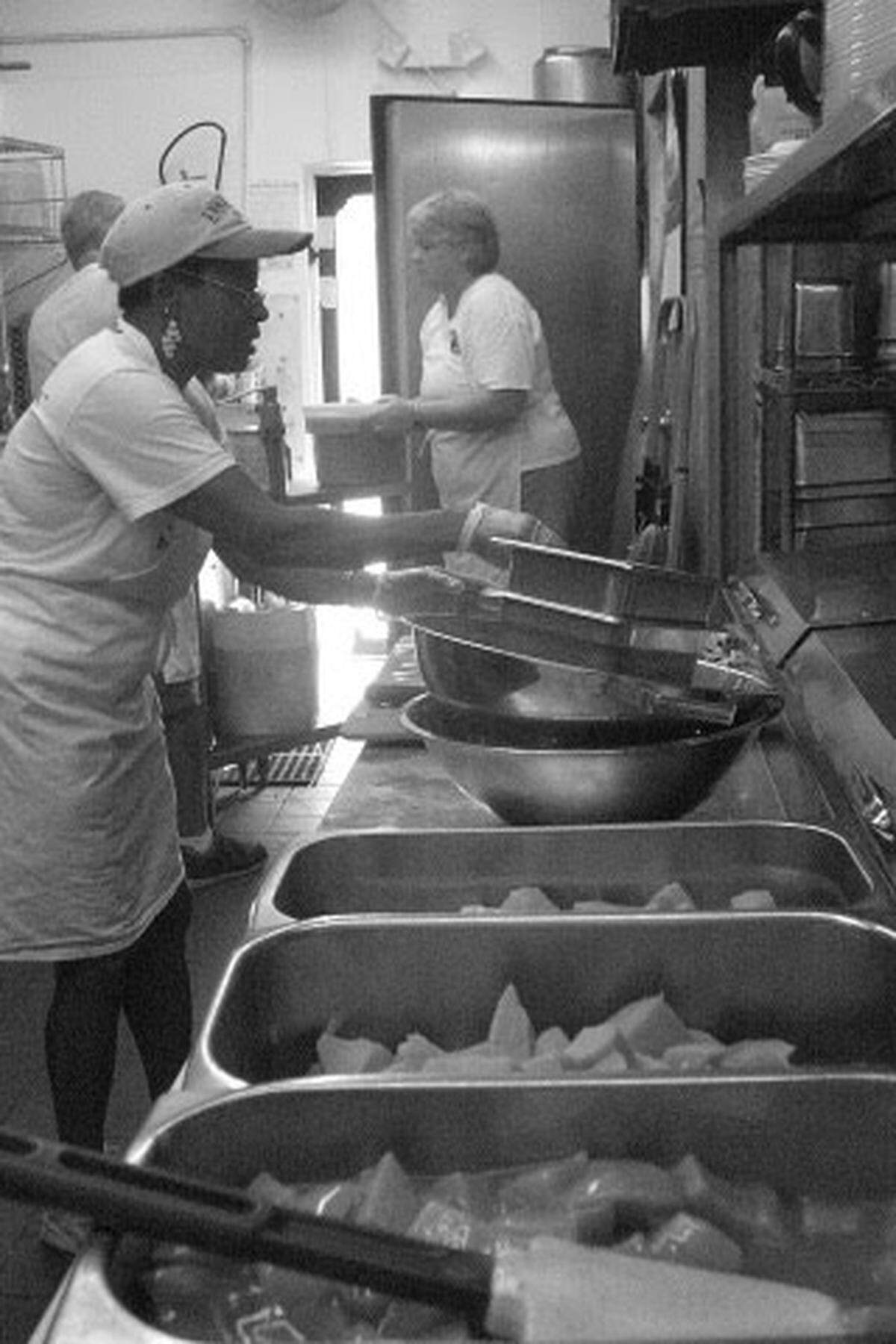An old photo from inside the kitchen of Mr. Bones BBQ which closed after 30 years in business on Anna Maria Island.