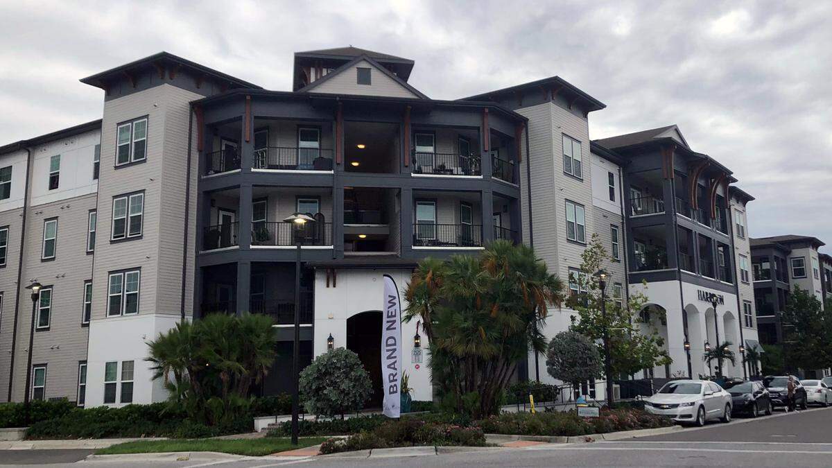 A new apartment complex in the University Groves area north of University Parkway on Oct. 19, 2022.