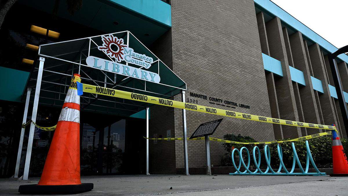 The Manatee County Central Library is offering curbside service while the building is closed for repairs from hurricane damage. The library will reopen Monday, Feb. 3, officials say.