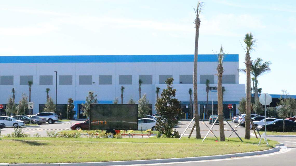 20/30/2021--The newly opened 321,244-square-foot Amazon distribution center south of Bradenton has more positions to fill. The facility opened at 2200 Tallevast Road on Sept. 29.
