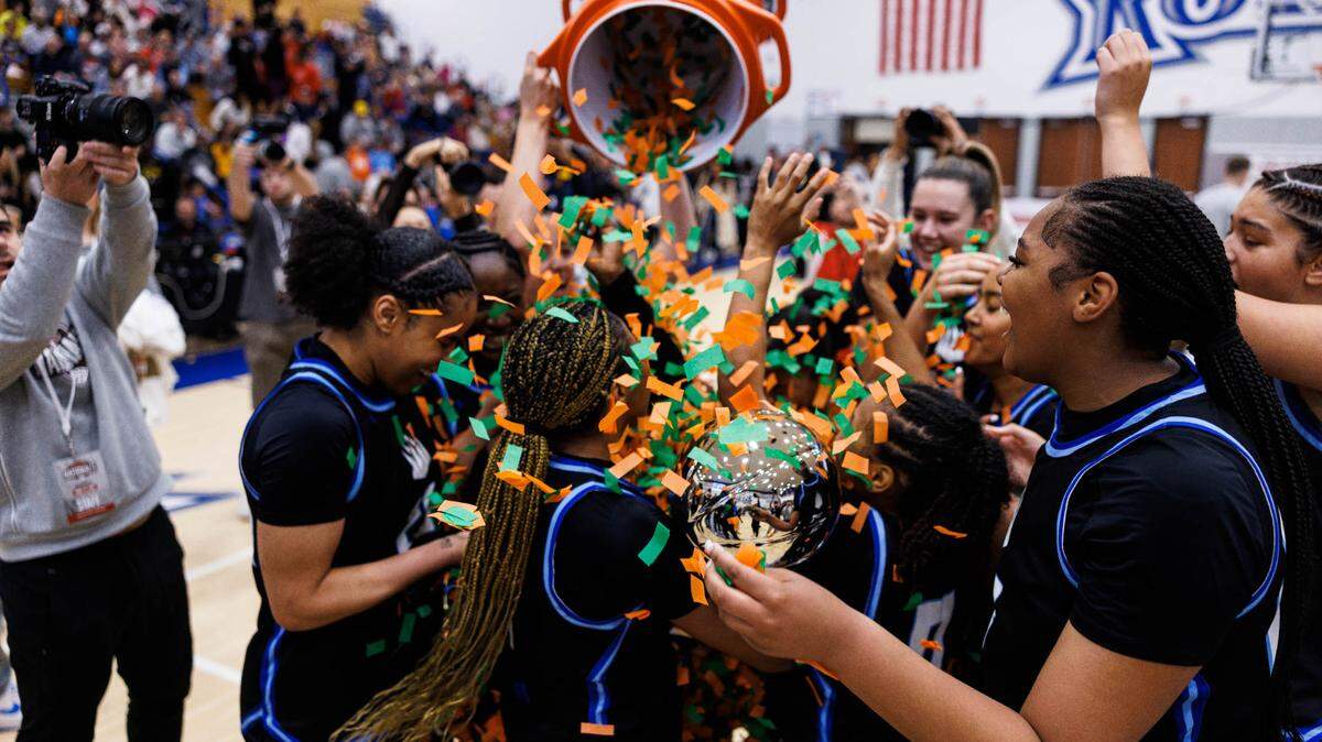 IMG Academy’s girls basketball team won its first national title on Saturday, April 5, 2025. The Ascenders defeated Montverde Academy, 80-78, in overtime at the Chipotle Nationals.