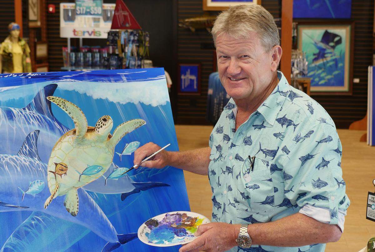 Artist and conservationist Guy Harvey will appear for a fan meet and greet at Dick’s Sporting Goods in Sarasota this Saturday.