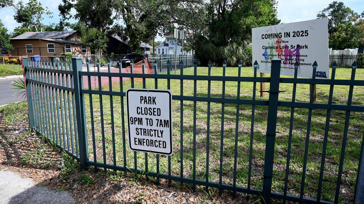 The Community Redevelopment Agency discussed updates to Love Park at its July 23 meeting. The proposed project creates a new look for the park with updated playground equipment. Photo taken July 22, 2025.