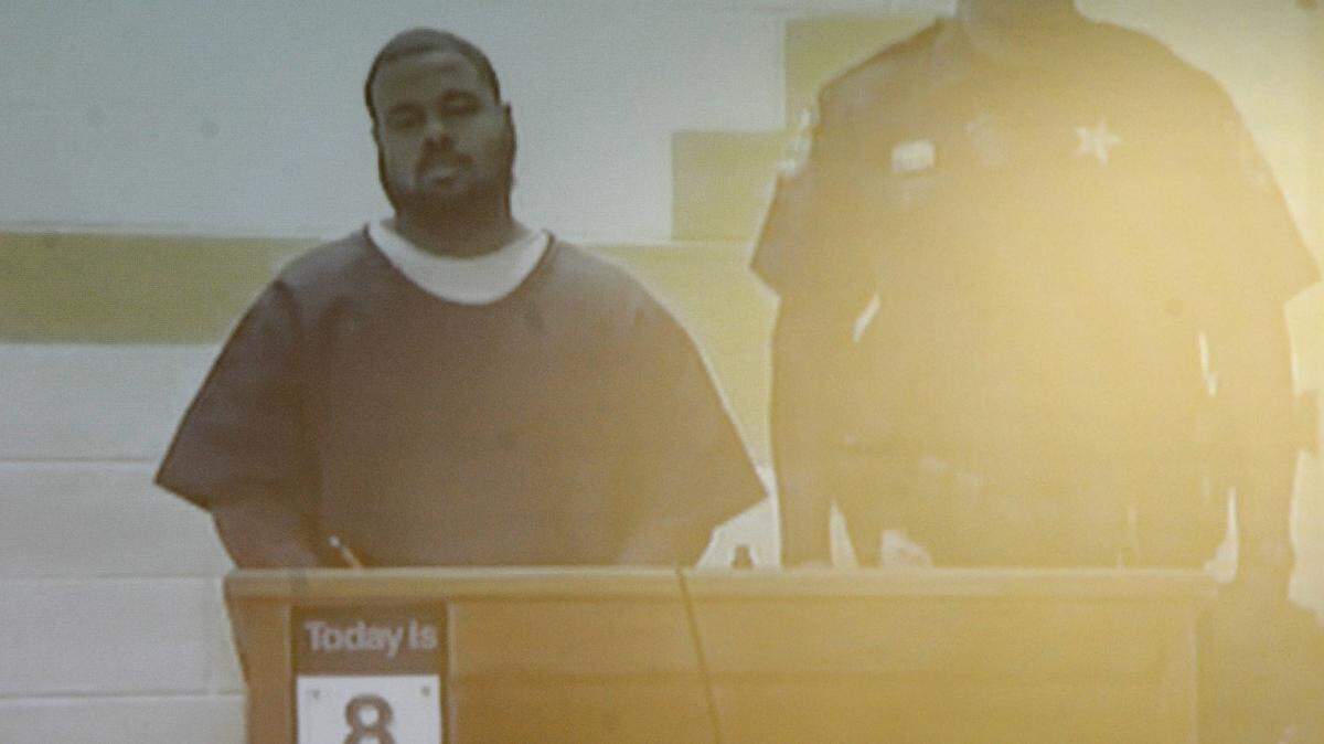 Kyle Dwayne Stackhouse makes his first appearance in court via video conference from the Manatee County jail on Friday on charges of second-degree murder for the fatal shooting of Nicolette Johnson on March 21. GRANT JEFFERIES/Bradenton Herald