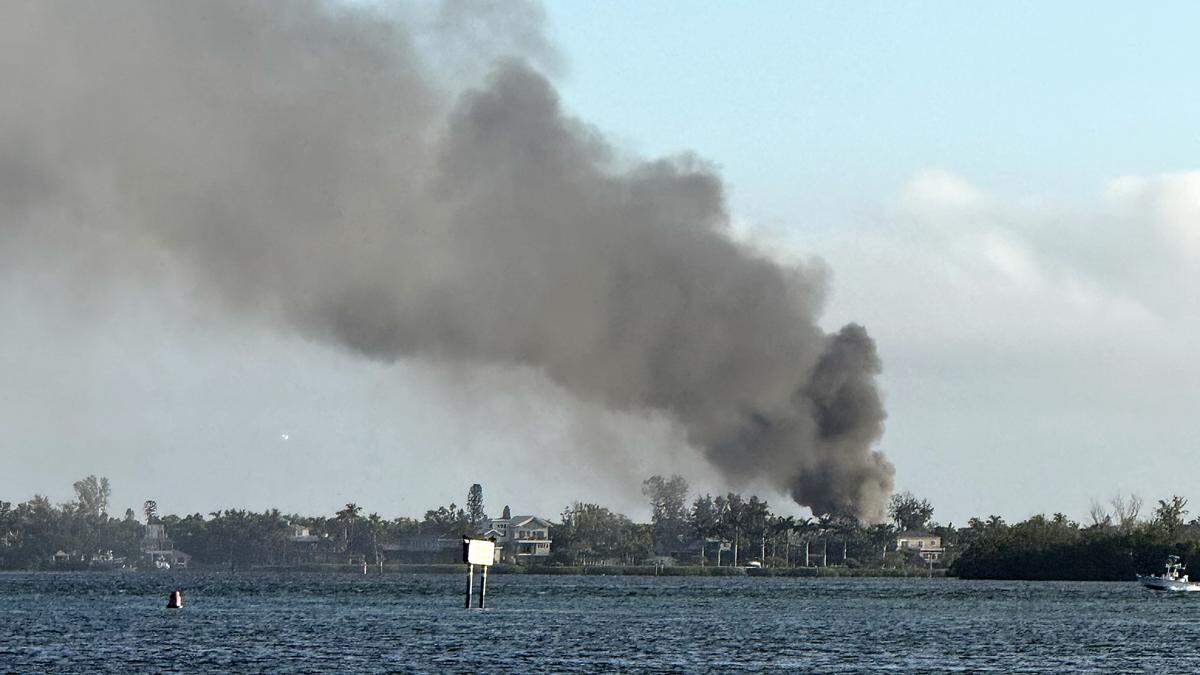 Fire crews responded to a blaze Monday morning at a home in the 4500 block of 100th Street West in Bradenton.