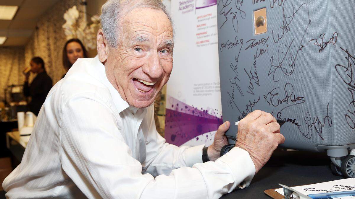 Mel Brooks at the 67th Primetime Emmy Awards on Sept. 20 in Los Angeles. ASSOCIATED PRESS