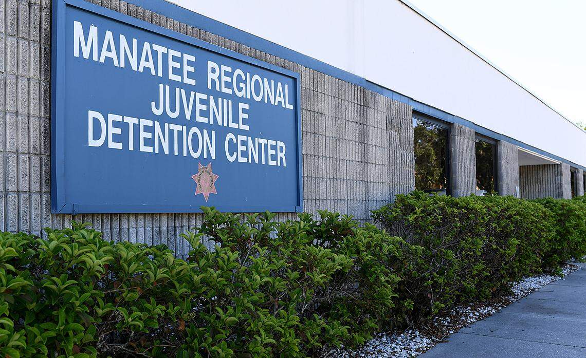 The Manatee Regional Juvenile Detention Center in Bradenton where a girl was found unresponsive Sunday and later was pronounced dead at Manatee Memorial Hospital.