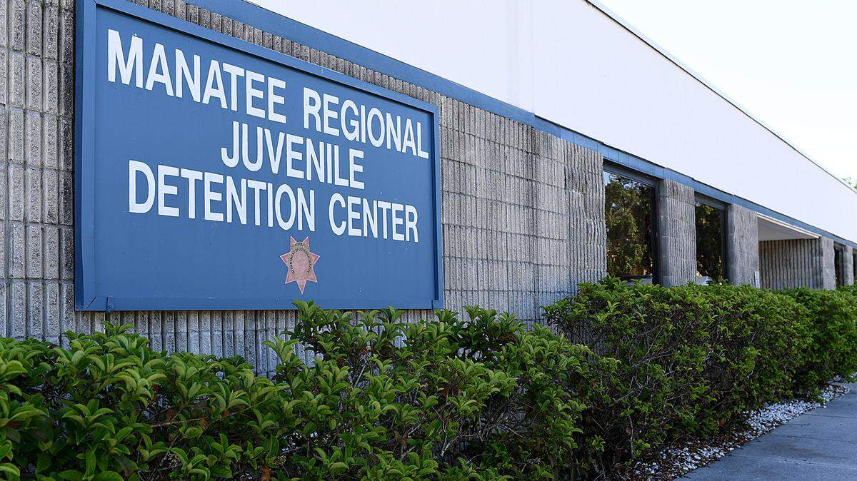 The Manatee Regional Juvenile Detention Center in Bradenton where a girl was found unresponsive Sunday and later was pronounced dead at Manatee Memorial Hospital.