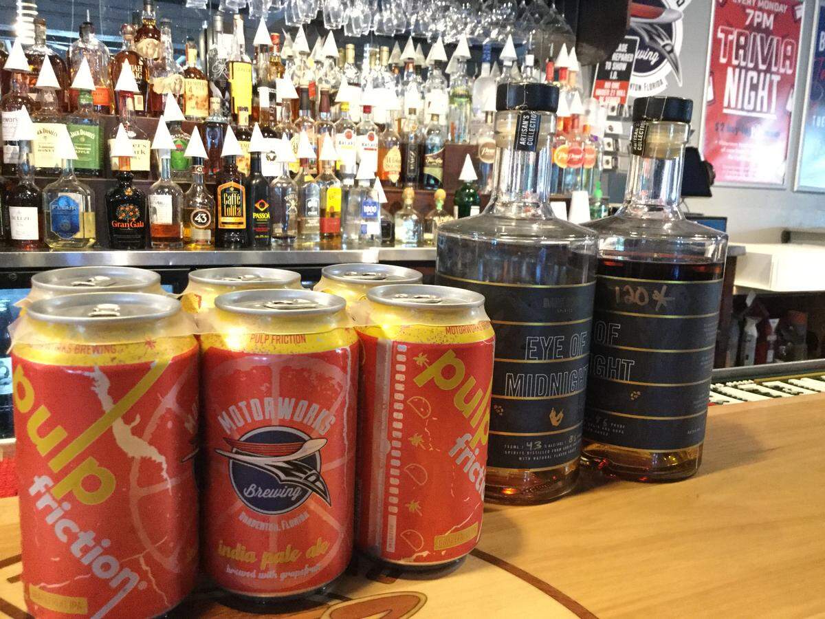 Motorworks Brewing began making hand sanitizer for first responders and the public last week.