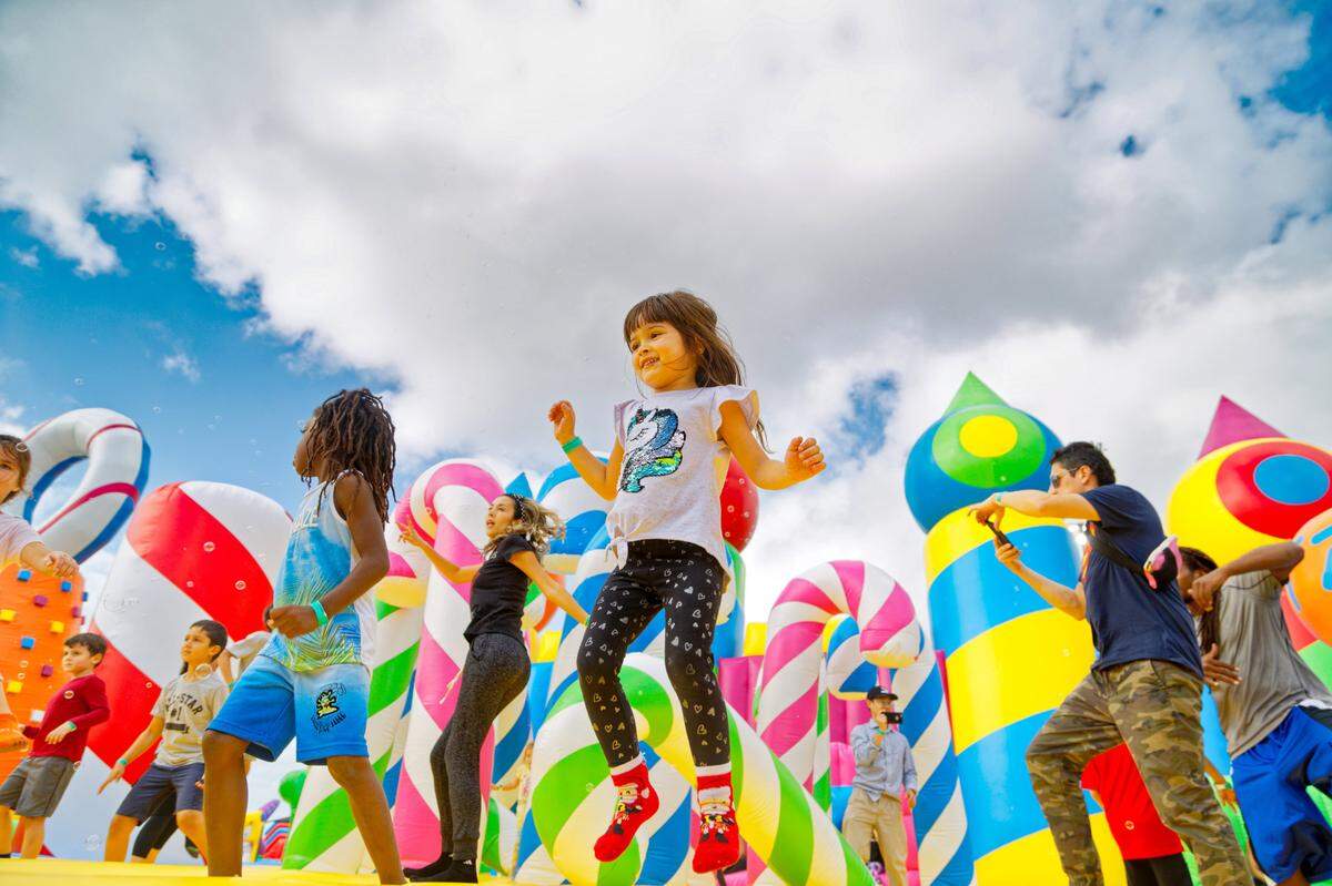 The Big Bounce America, a traveling outdoor bounce house, will visit Nathan Benderson Park Jan. 14-16, 2022.