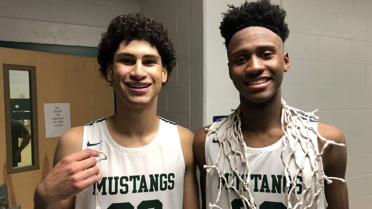 Christian Shaneyfelt (left) and Josh Young are two big reasons the Lakewood Ranch High boys basketball team is in the Class 8A Final Four for the second time in the past three years.