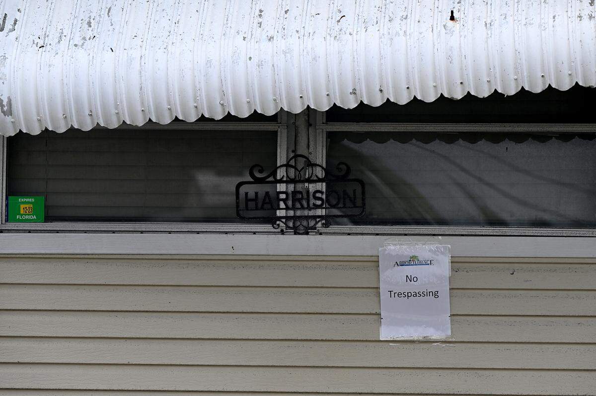 The home where Patricia Matejcek and Sean Harrison, Sr. were found dead in the Arbor Terrace RV Park in Bradenton on Friday, Nov. 10. Thomas Matejcek, Patricia’s son, is facing two counts of second-degree murder in the double-homicide case.