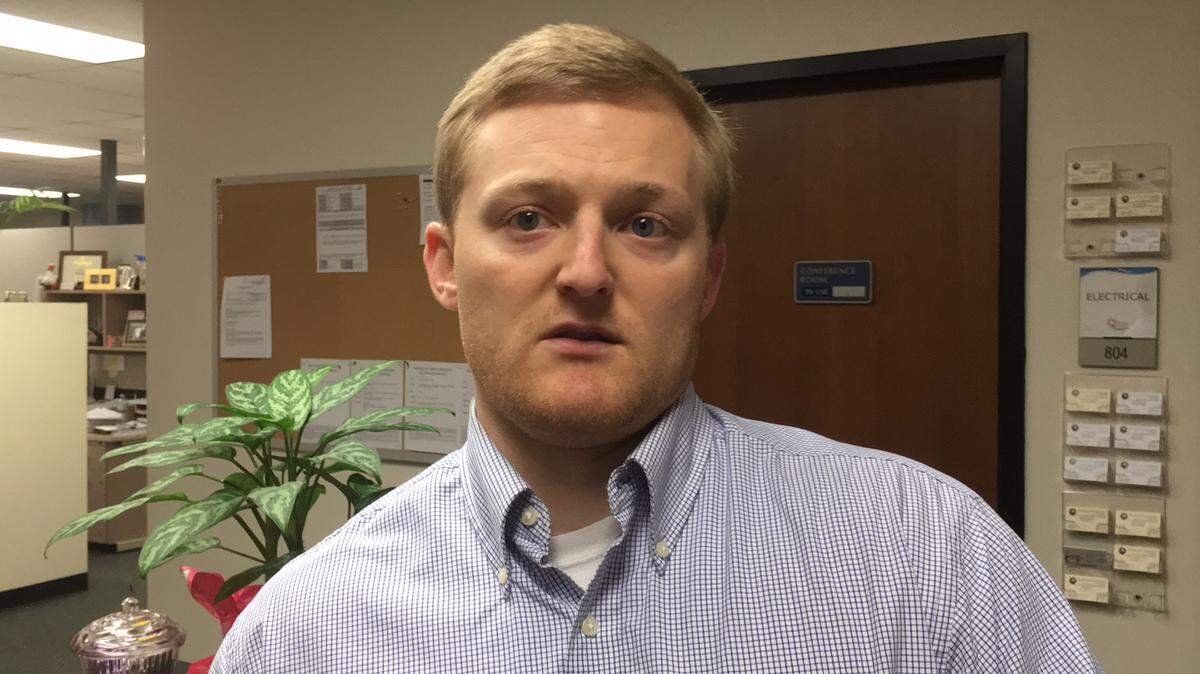 Jacob Erickson of the Manatee County health evaluation team on Monday said a Michigan consulting firm will be offered a one-time contract to develop a health care plan for Manatee County's most needy residents. 
 RICHARD DYMOND/Bradenton Herald